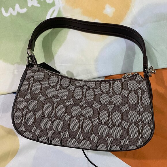 Black Coach Double Pocket Shoulder Bag - Picture 6 of 14